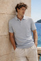 Men's Premium Comfort Gray Polo Collar t Shirt - 5