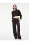 High Waist Wide Leg Sports Sweatpants - 2