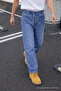 Men's Cotton Pack High Waist Loose Fit Navy Blue Jeans - 2