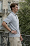 Men's Elite Comfort Gray Polo Collar T-Shirt - 4