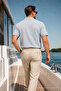 Men's Casual Comfortable Gray Polo Collar T-Shirt - 6