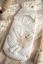 Luxury Embossed Welsoft Cream Teddy Bear Baby Swaddle - Hooded Soft Baby Sleeping Bag and Blanket - 5