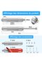 Extendable Wardrobe Rail 32-54 cm with 4 Adjustable Hooks Bracket & Screws Rustproof Chrome - 2