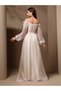 فستان ماكسي بدون أكتاف مع تزيين بالكشكشة - 3