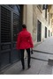 Half-Cape Buttoned Belted Trench Coat - 4