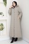 Full Length Nova Quilted Coat Mink Hm2957 - 3