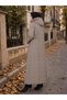 Full Length Nova Quilted Coat Mink Hm2957 - 2