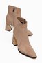 Serdem Women's Mink Suede Special Design Heeled Boots - 2