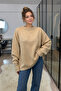 Camel Crew Neck Soft Sweater - 0938