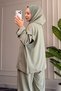 6658 - Stylish, Comfortable, Casual Vison Fabric 3-Piece Women's Suit with Vest - 7