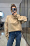 Camel Crew Neck Soft Sweater - 0938 - 2