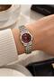 Women's Silver Color Steel Band - Crystal Glass Dial - Stylish Wristwatch - 2