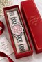 Women's Silver Color Steel Band Stylish Wristwatch with Pink Dial - 3