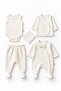 Baby Boy Bow Tie Self-Textured Fabric Newborn Hospital Release 10 Piece Bodysuit Set Boxed Yhç0203 - 5