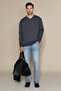 Elion men's v-neck gray sweatshirt
