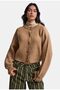 Women's Brown W6-172 Oversize Buttoned Sweater Cardigan - 7