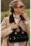 Suede Women's Hand and Shoulder Bag - 4