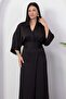 Double-Breasted Collar Jacquard Bat Sleeve Jumpsuit K-261906 - 2