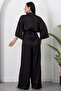 Double-Breasted Collar Jacquard Bat Sleeve Jumpsuit K-261906 - 8