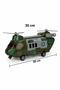 Military Transport Helicopter and Sports Car Set 4 Vehicle Toy Set with Movable Ramp and Gift - 2
