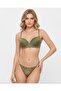 Padded Supported Bikini Panties Push up Bra Set - 2
