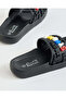 Women Black Printed Slides - 4