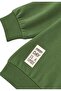 Label Detailed Sweatshirt 2-10 Years Old Fat Green - 3