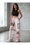 Y2K Pink Blocky Parachute Sweatpants - 4