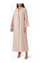 Modern Minimalist Notched Collar Abaya Reflects Elegance with Long Sleeves and Aline Silhouette - 2