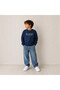 Boys’ Front and Back Text Detail Sweatshirt - 6