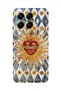 Xiaomi 17t Pro Compatible Vintage Sun and Heart Pattern Transparent Phone Case