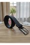 Genuine Black Leather Belt – 4.5 cm Wide, with Modern Metal Buckle - 5