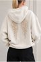 Wing Back Lace Angel Wing Detail Sweatshirt - 3