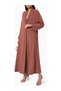 Lightweight Crepe Fabric Design for Stylish Collar Detailed Long Abaya Fashion - 2