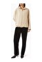 Bomber Jacket, Italian Pima Cotton, Stylish Sports Style, Light Beige - 3
