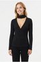 Women's Turtleneck Double-Breasted Detailed Long Sleeve Knitwear Blouse - 3