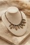 Handmade Brass Leaf Apparatus Detailed Authentic Necklace - 2