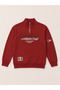 Boys’ Half Zip Text Detail Pullover - 2