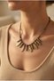 Handmade Brass Leaf Apparatus Detailed Authentic Necklace - 5