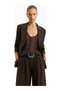 Dropped Waist Double Breasted Blaze Oversize Women's Jacket