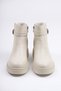 Valen Zippered, Buckled, Short Women's Boots with Elastic Edges - 4