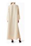 Elegant A-Line Notch Collar Abaya with Comfortable and Stylish Design Ideal for Everyday Wear - 3