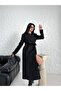 Belted New Season Lined Premium Quality Comfortable Fit Women's Cashmere Coat - 2