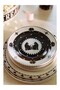 Bistro Tile Halloween 24K Gold Detailed Stoneware Dessert Plate 21 cm - 3