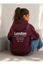"London" Front and Back Graphic Sweatshirt Hoodie