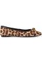 Chelsea Leopard Patterned Square Toe Ballerina Shoes