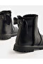 Girls Black Bow Detail Ankle Boots - 4