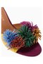Pom Pom 70 Ankle Tie Sandals, Elegant Lace-Up Heeled Shoes with Suede Detail - 2
