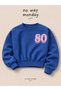 Girls “80 / Amour” Graphic Long Sleeve Loose Fit Sweatshirt - 3