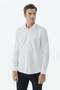 White 100% Cotton Comfort Fit Classic Collar Shirt - 2